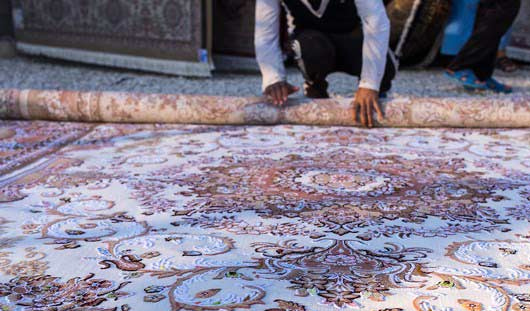 روش اصولی لول کردن قالی در قالیشویی انزلی